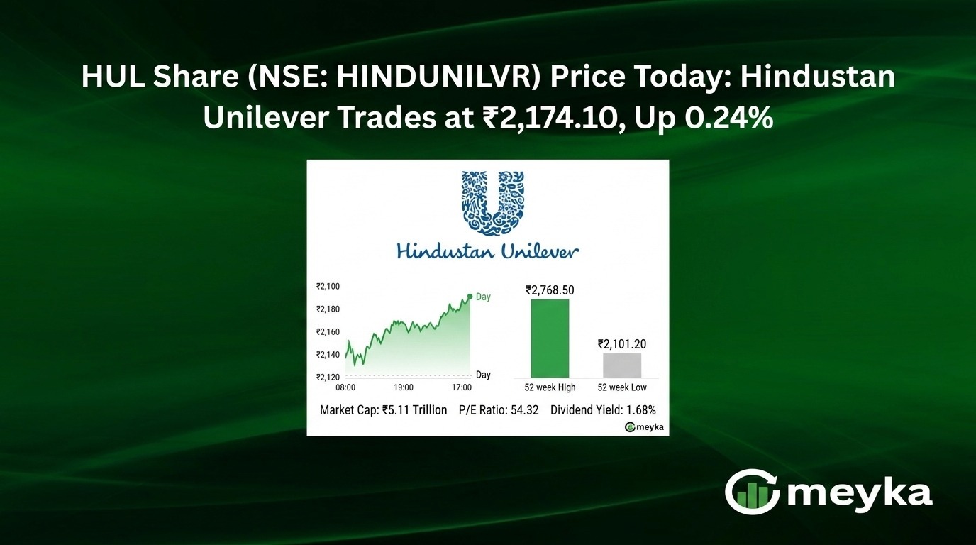 HUL Share (NSE: HINDUNILVR) Price today: Hindustan Unilever Trades at ₹2,174.10, up 0.24%