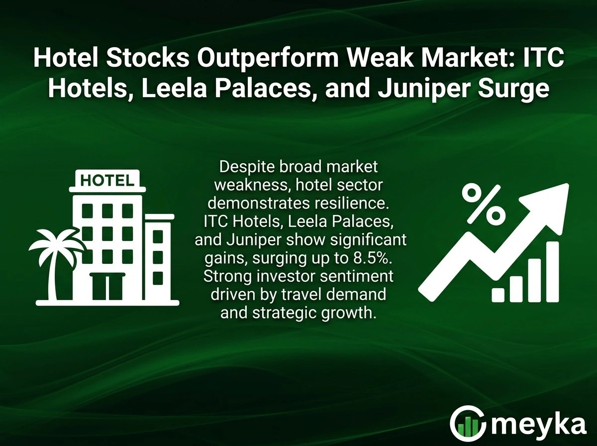 Hotel Stocks Outperform Weak Market as ITC Hotels, Leela Palaces and Juniper Surge Up to 8.5% 