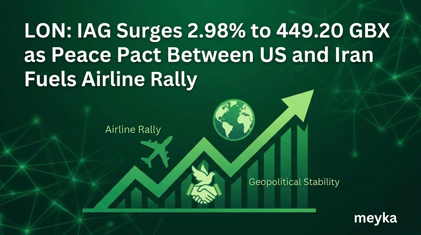 LON: IAG Surges 2.98% to 449.20 GBX as Peace Pact Between US and Iran Fuels Airline Rally