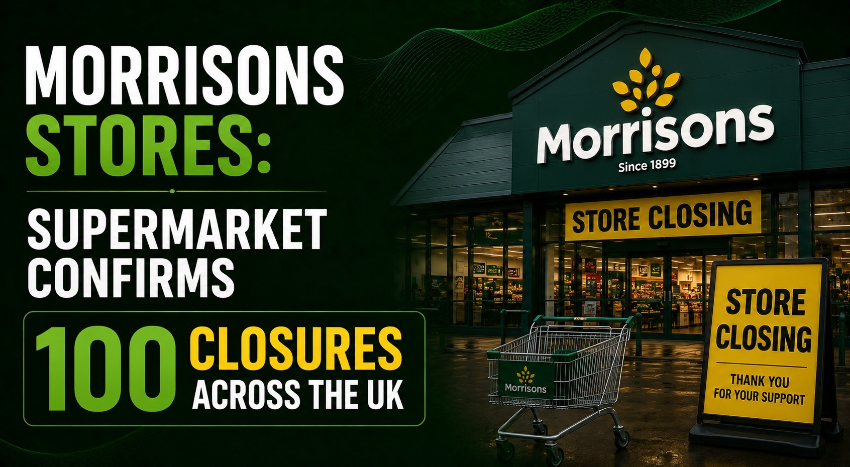 Morrisons Stores: Supermarket Confirms 100 Closures Across the UK