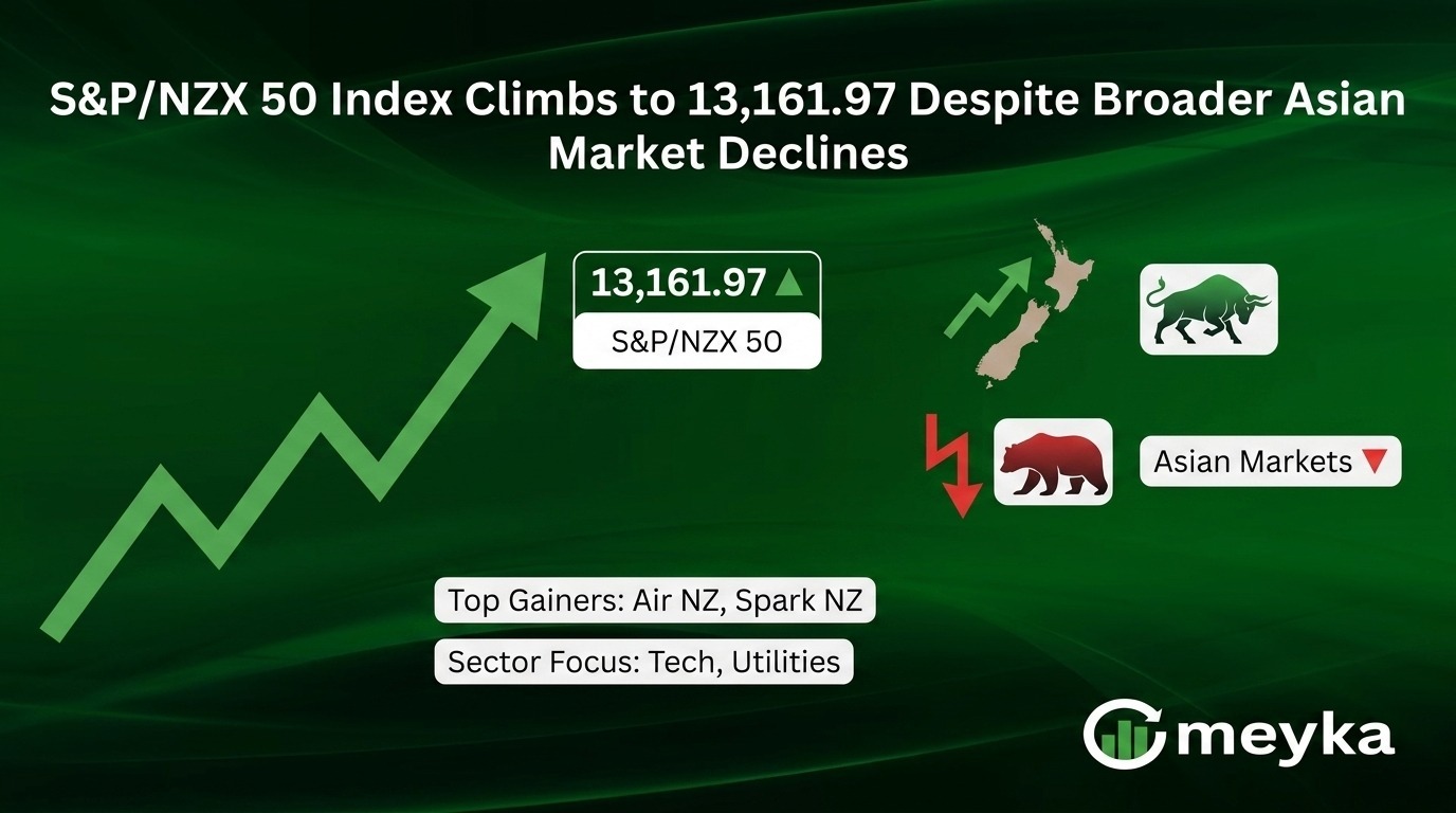 S&P/NZX 50 Index Climbs to 13,161.97 Despite Broader Asian Market Declines