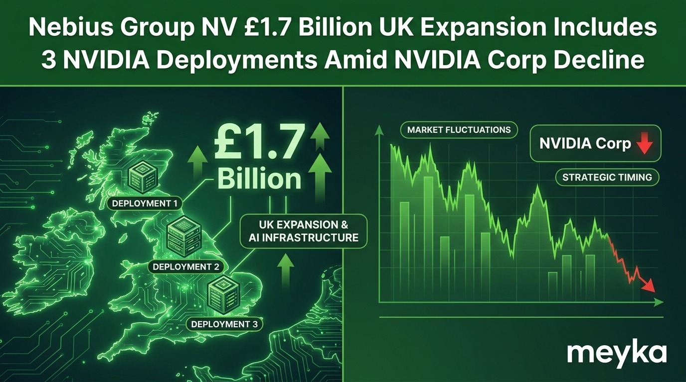 Nebius Group NV’s £1.7 Billion UK Expansion Includes 3 NVIDIA Deployments Amid NVIDIA Corp Decline