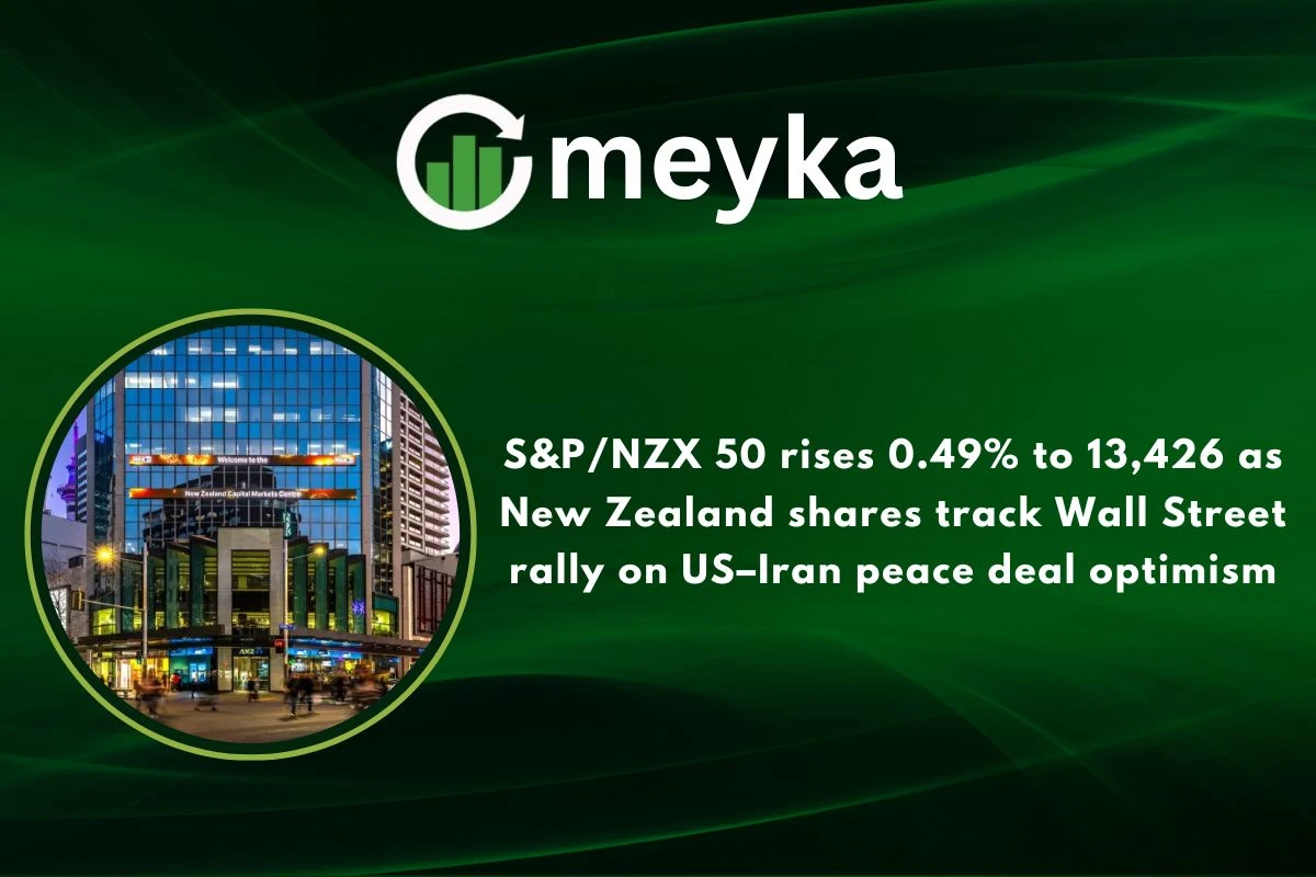 S&P/NZX 50 rises 0.49% to 13,426 as New Zealand shares track Wall Street rally on US–Iran peace deal optimism