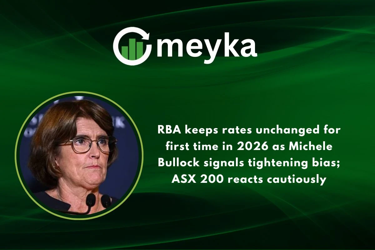 RBA keeps rates unchanged for the first time in 2026 as Michele Bullock signals a tightening bias; ASX 200 reacts cautiously 