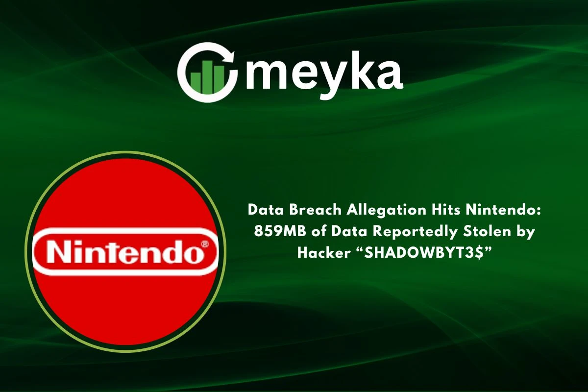 Data Breach Allegation Hits Nintendo: 859MB of Data Reportedly Stolen by Hacker “SHADOWBYT3$” 