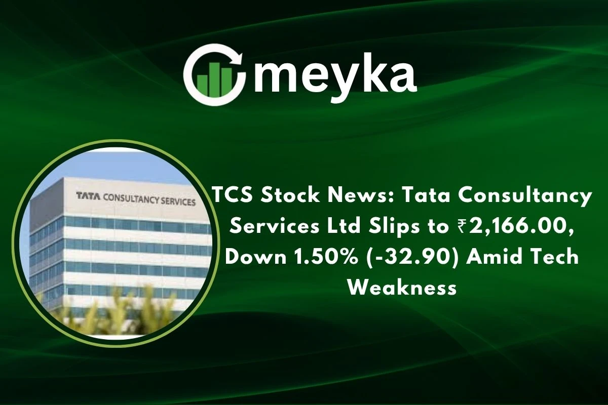 TCS Stock News: Tata Consultancy Services Ltd Slips to ₹2,166.00, Down 1.50% (-32.90) Amid Tech Weakness