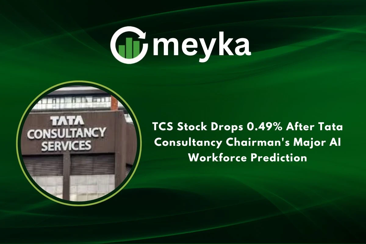 TCS Stock Drops 0.49% After Tata Consultancy Chairman’s Major AI Workforce Prediction