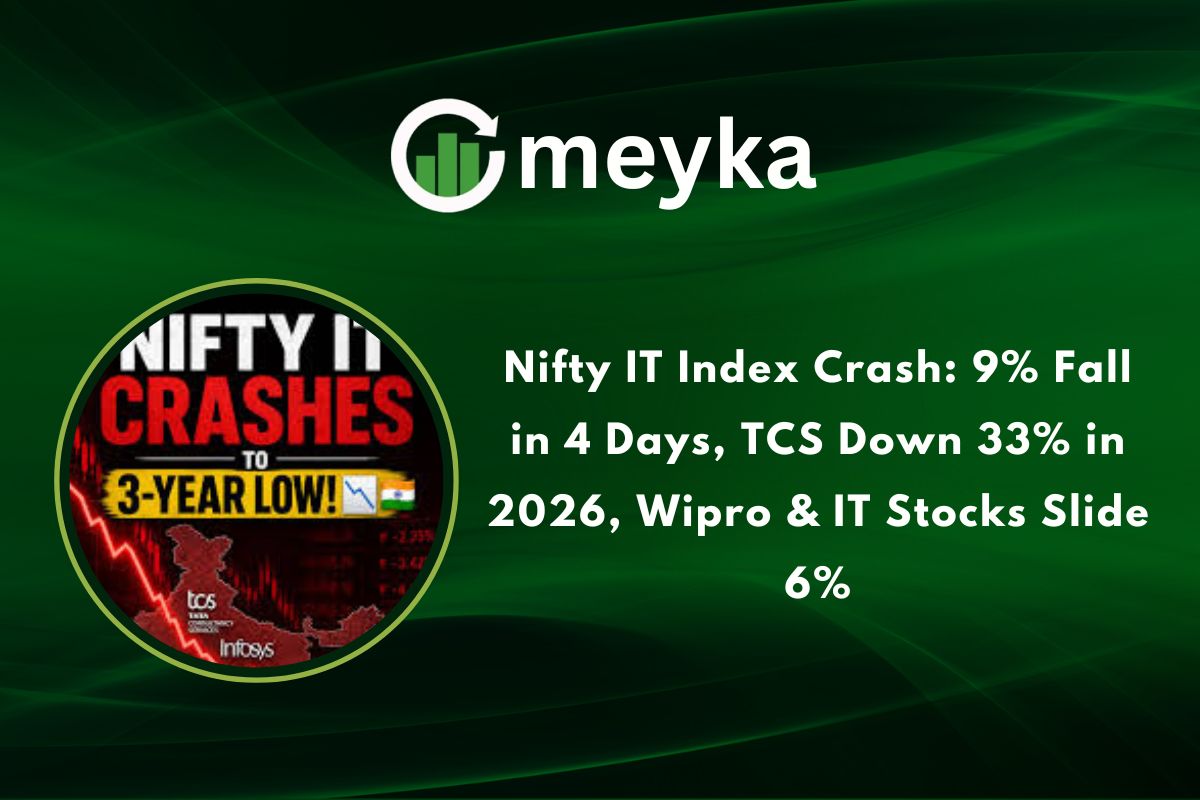 Nifty IT Index Crash: 9% Fall in 4 Days, TCS Down 33% in 2026, Wipro & IT Stocks Slide 6%