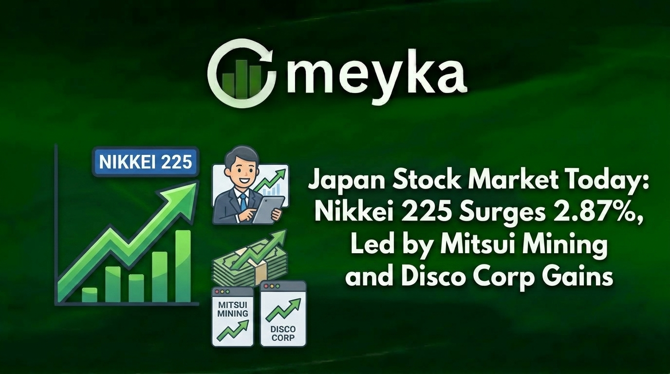Japan Stock Market Today: Nikkei 225 Surges 2.87%, Led by Mitsui Mining and Disco Corp Gains