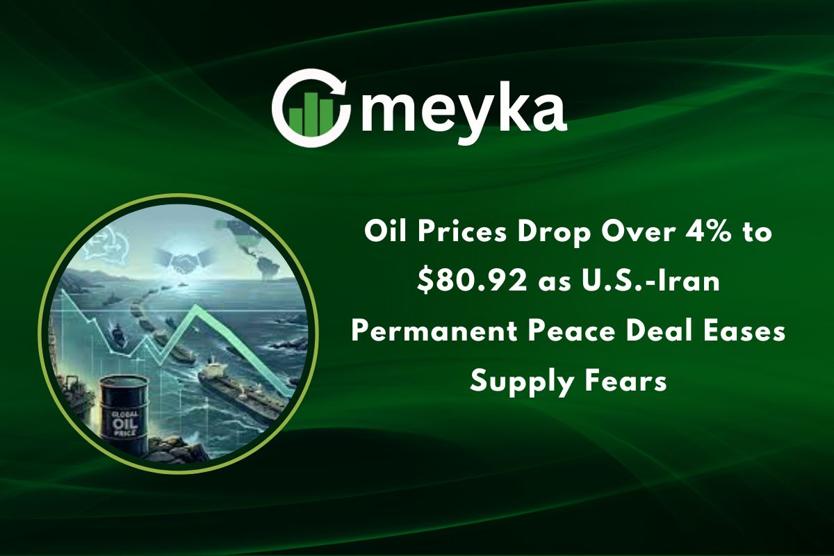 Oil Prices Drop Over 4% to $80.92 as U.S. Iran Permanent Peace Deal Eases Supply Fears