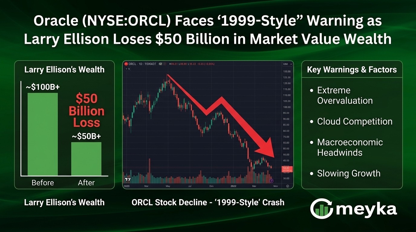 Oracle (NYSE: ORCL) Faces “1999-Style” Warning as Larry Ellison Loses $50 Billion in Market Value Wealth