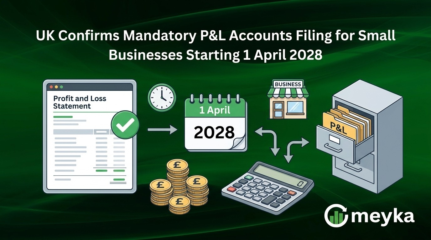 UK Confirms Mandatory P&L Accounts Filing for Small Businesses Starting 1 April 2028
