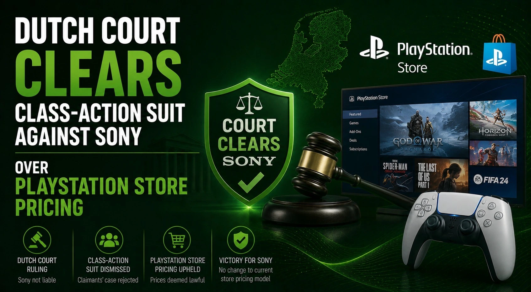 Dutch Court Clears Class-Action Suit Against Sony Over PlayStation Store Pricing