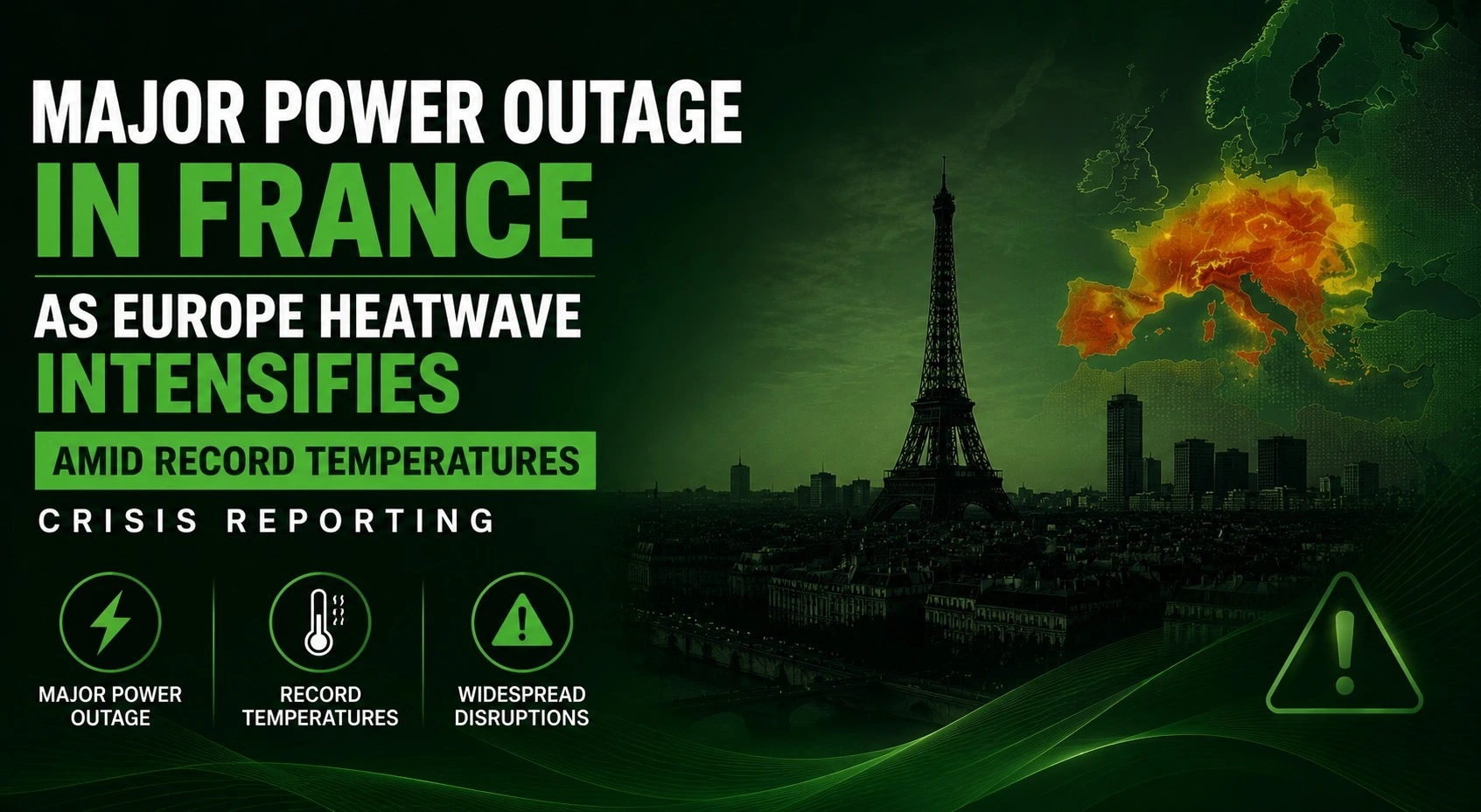 Major Power Outage in France as Europe Heatwave Intensifies Amid Record Temperature Crisis
