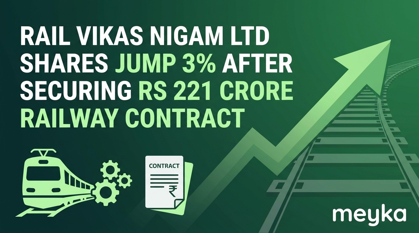 Rail Vikas Nigam Ltd Shares Jump 3% After Securing Rs 221 Crore Railway Contract