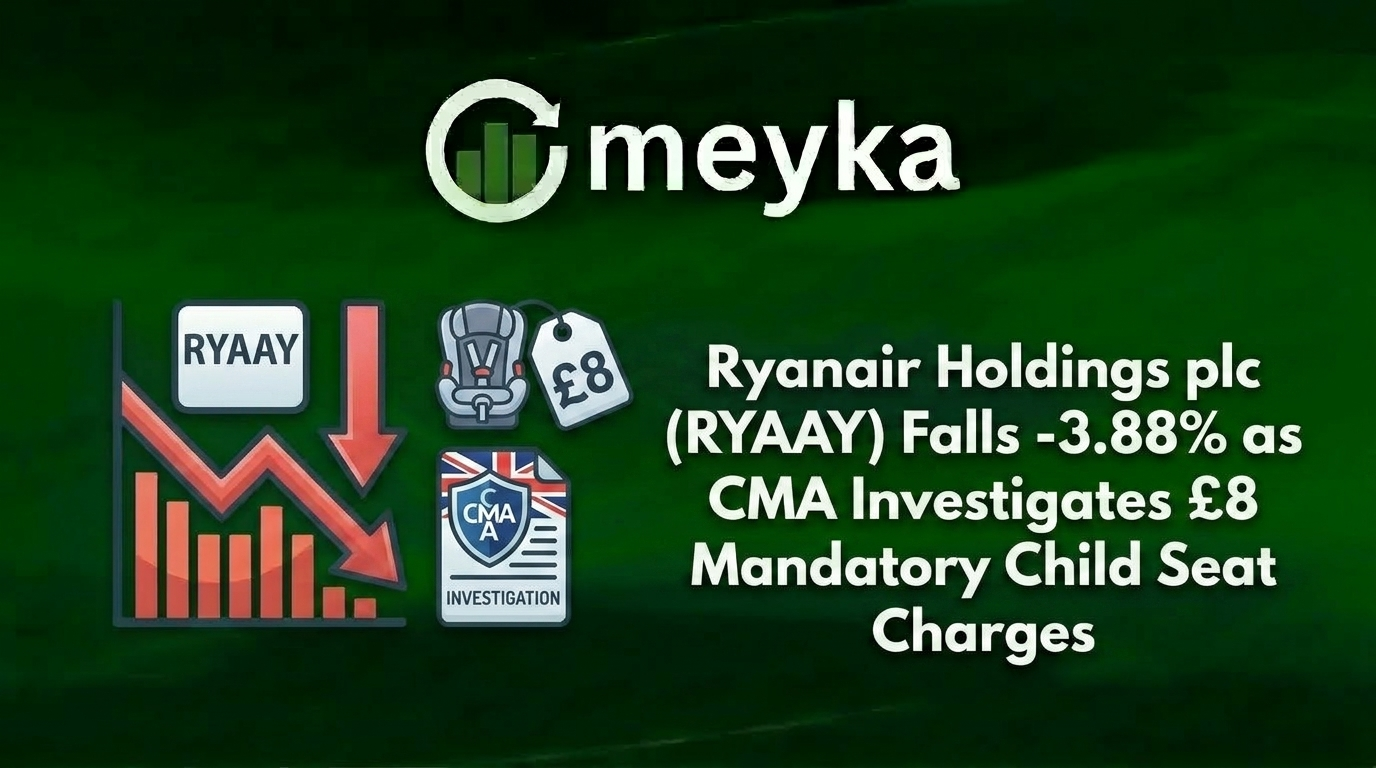Ryanair Holdings plc (RYAAY) Falls 3.88% as CMA Investigates £8 Mandatory Child Seat Charges