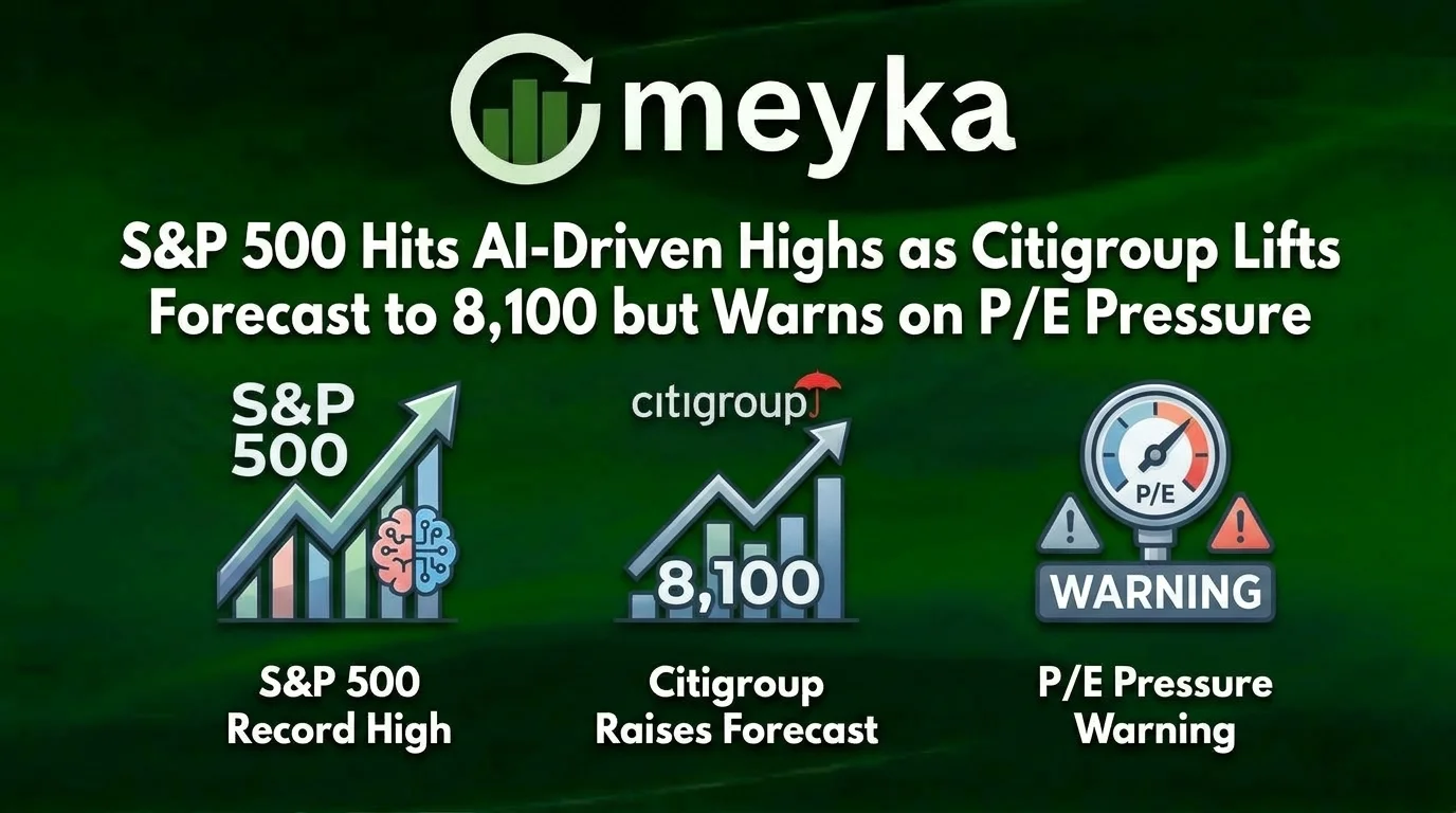 S&P 500 Hits AI-Driven Highs as Citigroup Lifts Forecast to 8,100 but Warns on P/E Pressure