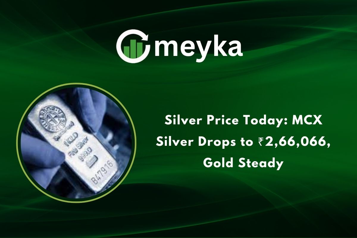 Silver Price Today: MCX Silver Drops to ₹2,66,066, Gold Steady