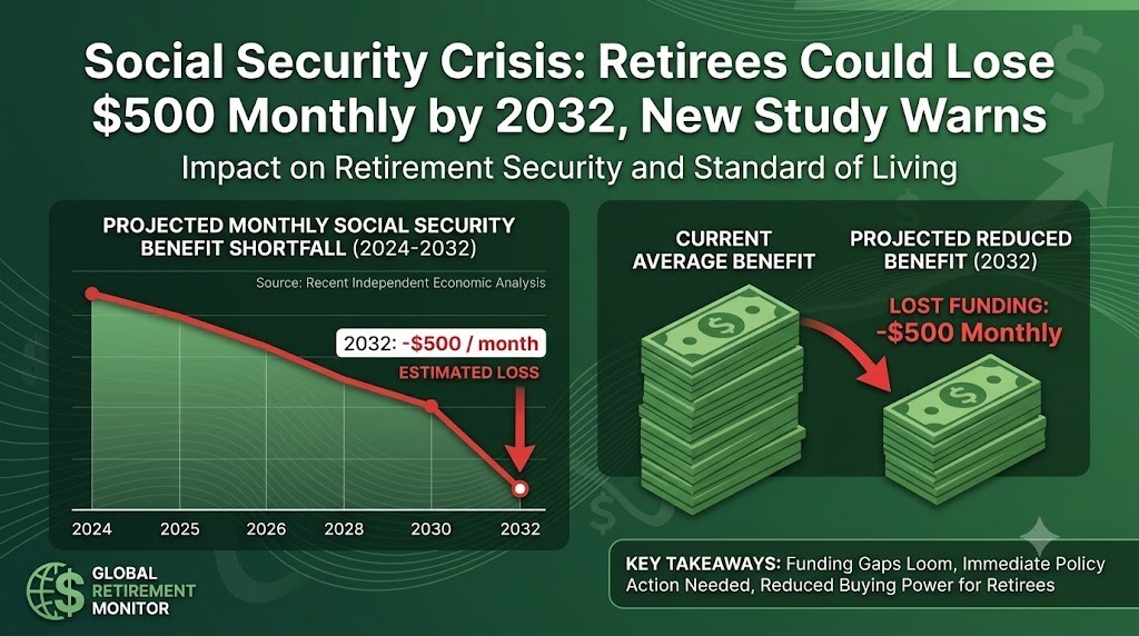 Social Security Crisis: Retirees Could Lose $500 Monthly by 2032, New Study Warns