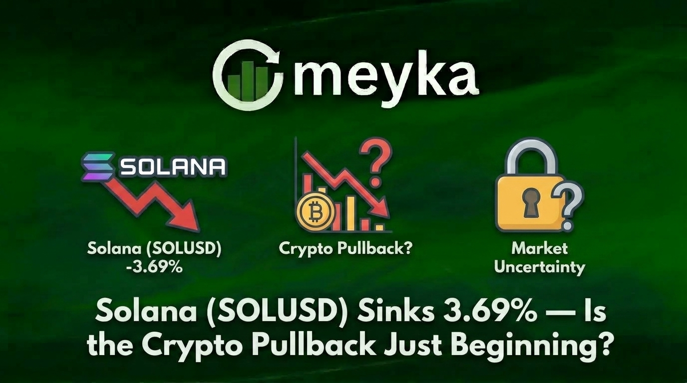 Solana (SOLUSD) Sinks 3.69%. Is the Crypto Pullback Just Beginning?