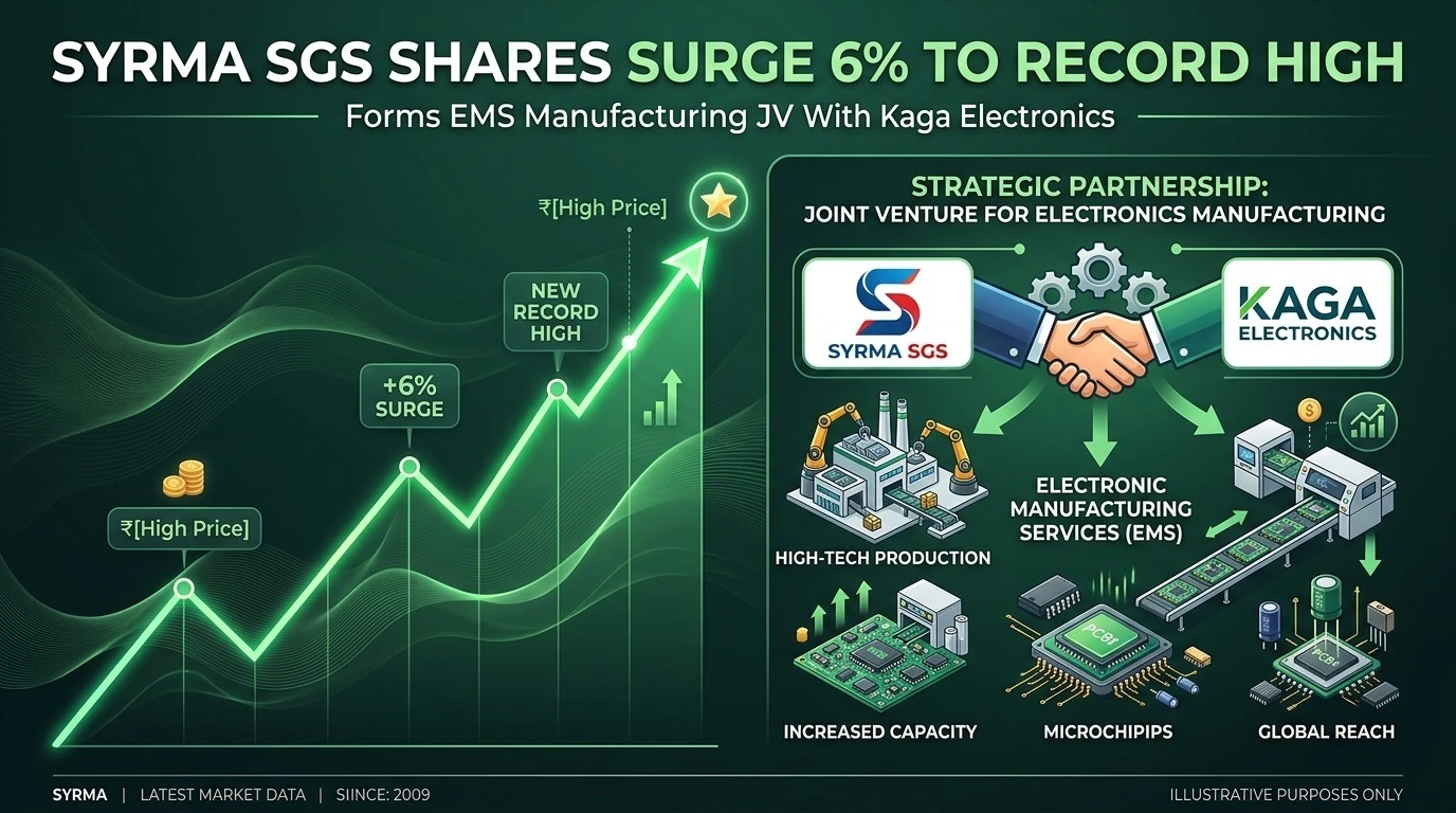 Syrma SGS Technology (NSE: SYRMA) Surges 3.95% After Signing Kaga Electronics JV to Build Advanced EMS Facility in India