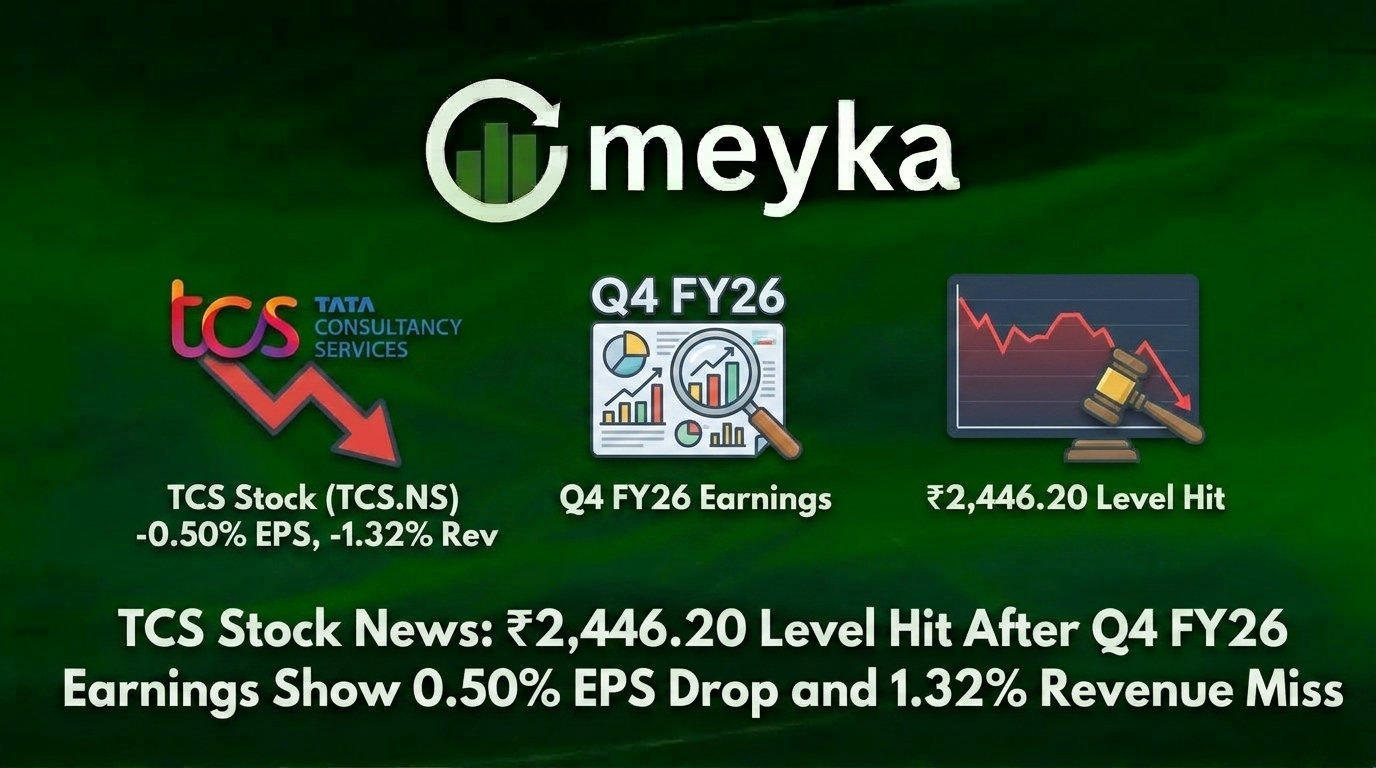 TCS Stock News: ₹2,446.20 Level Hit After Q4 FY26 Earnings Show 0.50% EPS Drop and 1.32% Revenue Miss