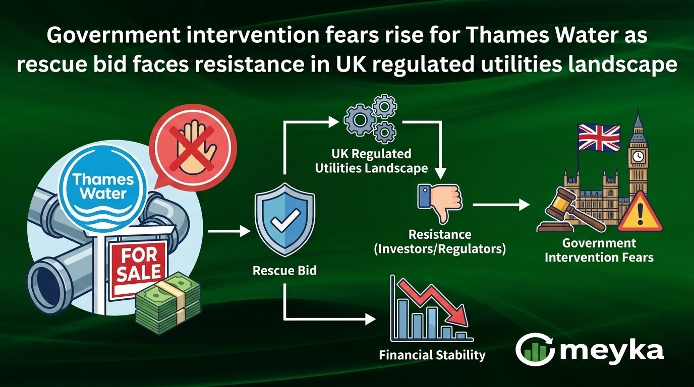 Government intervention fears rise for Thames Water as rescue bid faces resistance in the UK regulated utilities landscape 