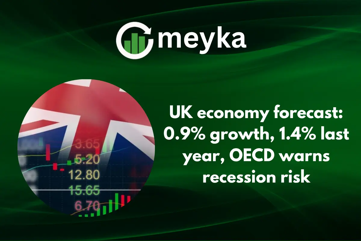 UK Economy Forecast: 0.9% Growth, 1.4% Last Year, OECD Warns Recession Risk