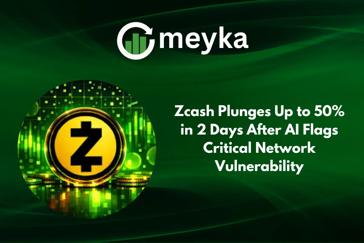 Zcash Plunges Up to 50% in 2 Days After AI Flags Critical Network Vulnerability