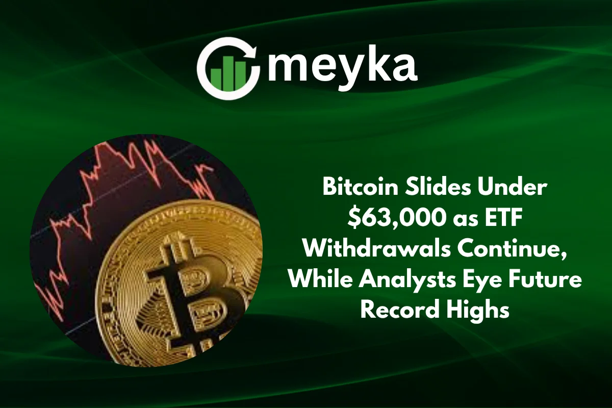 Bitcoin Slides Under $63,000 as ETF Withdrawals Continue, While Analysts Eye Future Record Highs