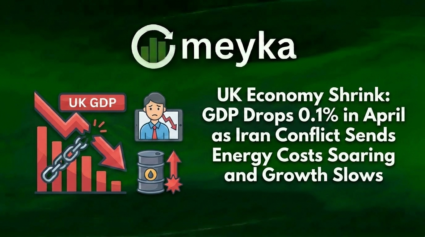 UK Economy Shrinks: GDP Drops 0.1% in April as Iran Conflict Sends Energy Costs Soaring and Growth Slows