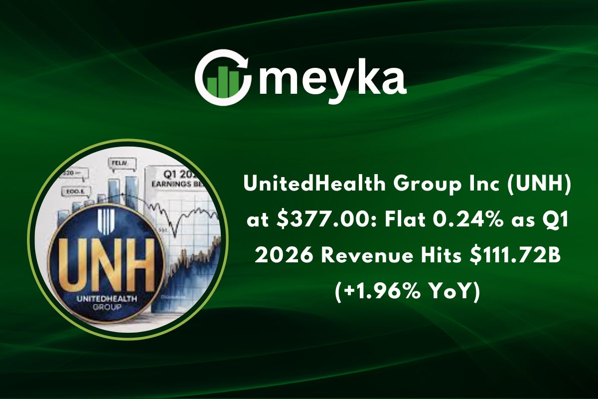 UnitedHealth Group Inc (UNH) at $377.00: Flat 0.24% as Q1 2026 Revenue Hits $111.72B (+1.96% YoY)