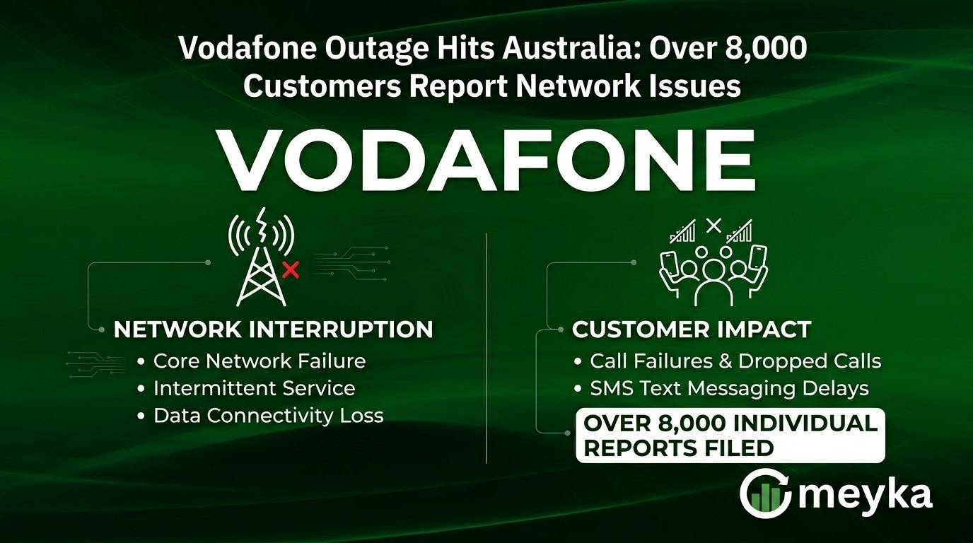 Vodafone Outage Hits Australia as More Than 8,000 Customers Report Network Issues