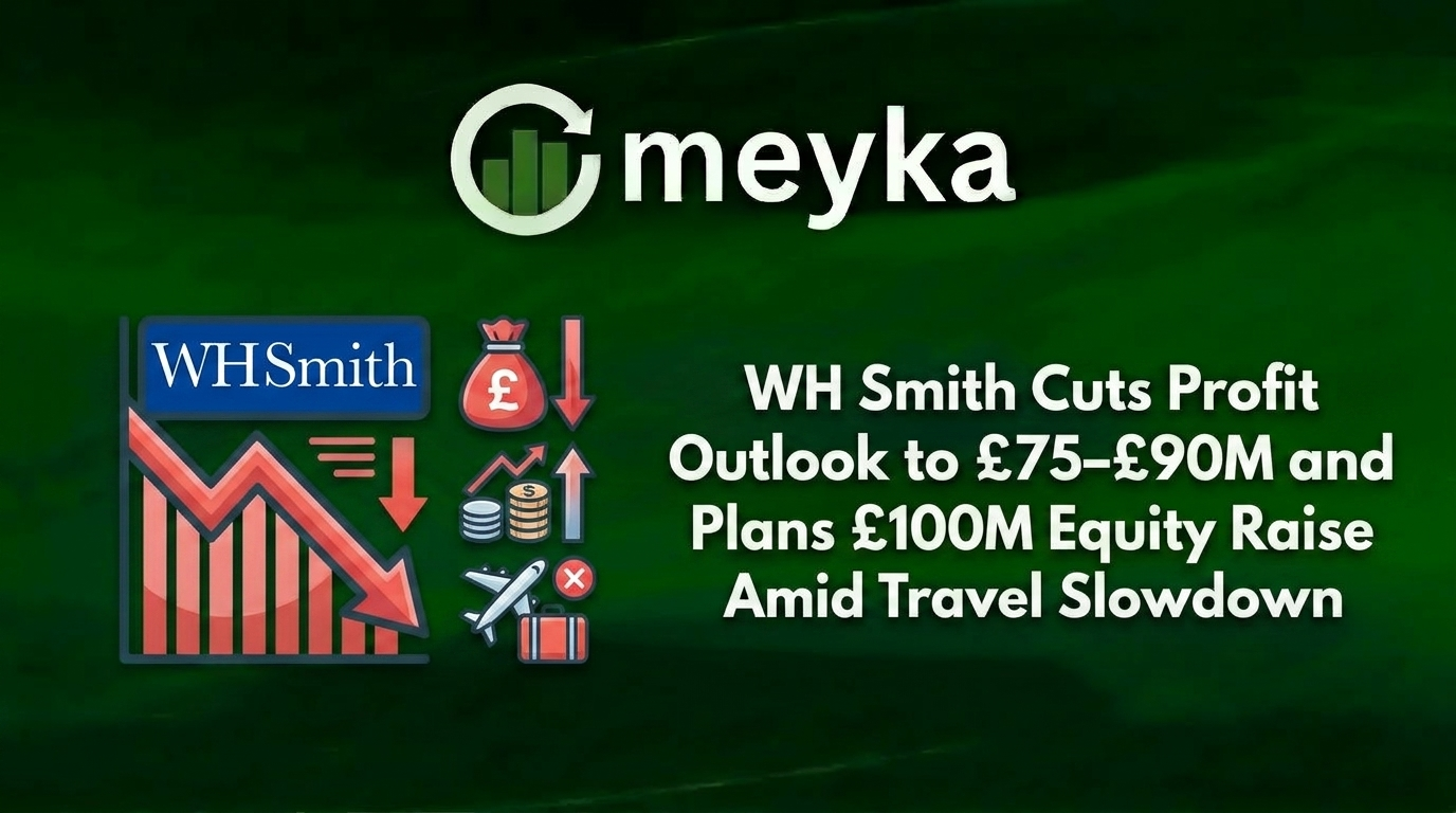 WH Smith Cuts Profit Outlook to £75–£90M and Plans £100M Equity Raise Amid Travel Slowdown