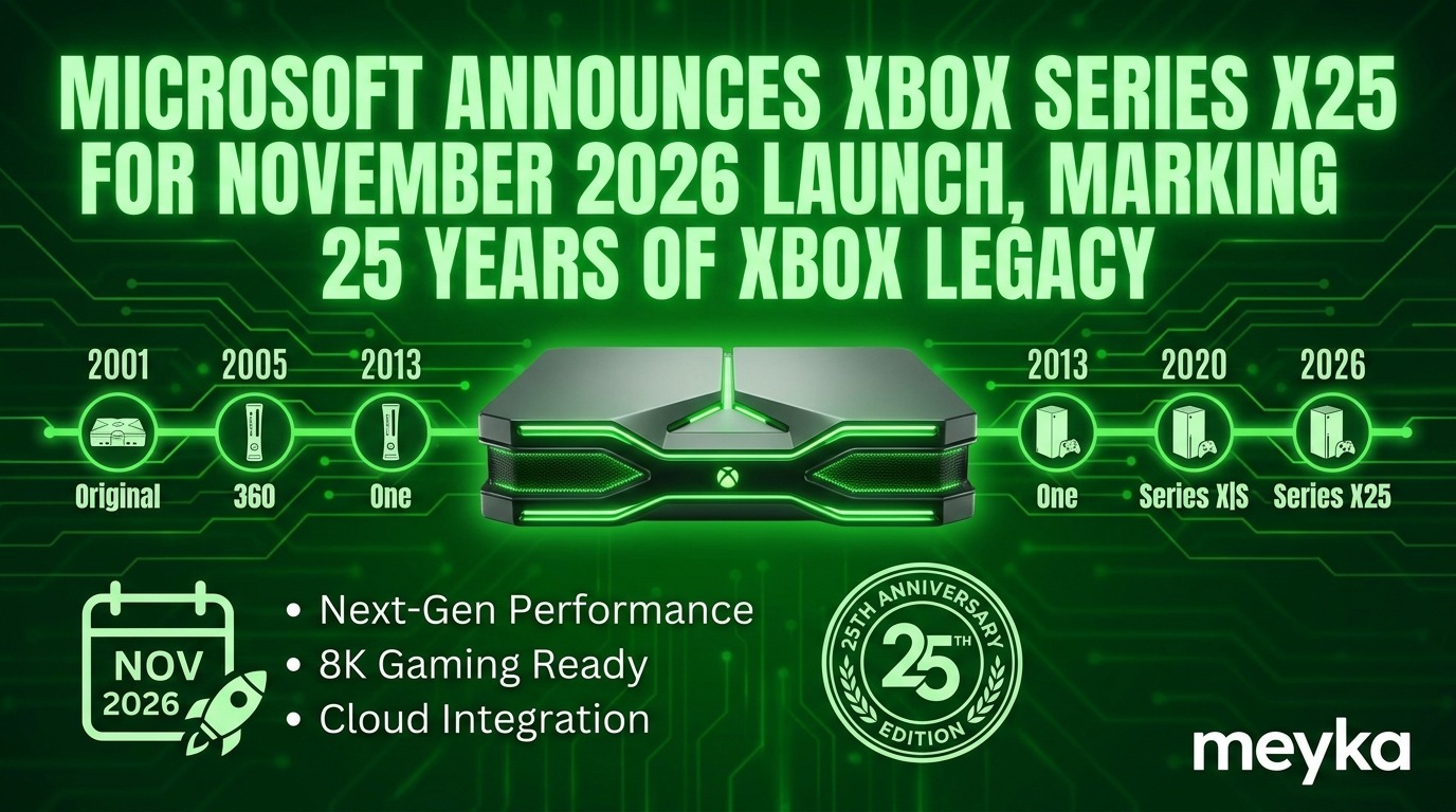Microsoft Announces Xbox Series X25 for November 2026 Launch, Marking 25 Years of Xbox Legacy