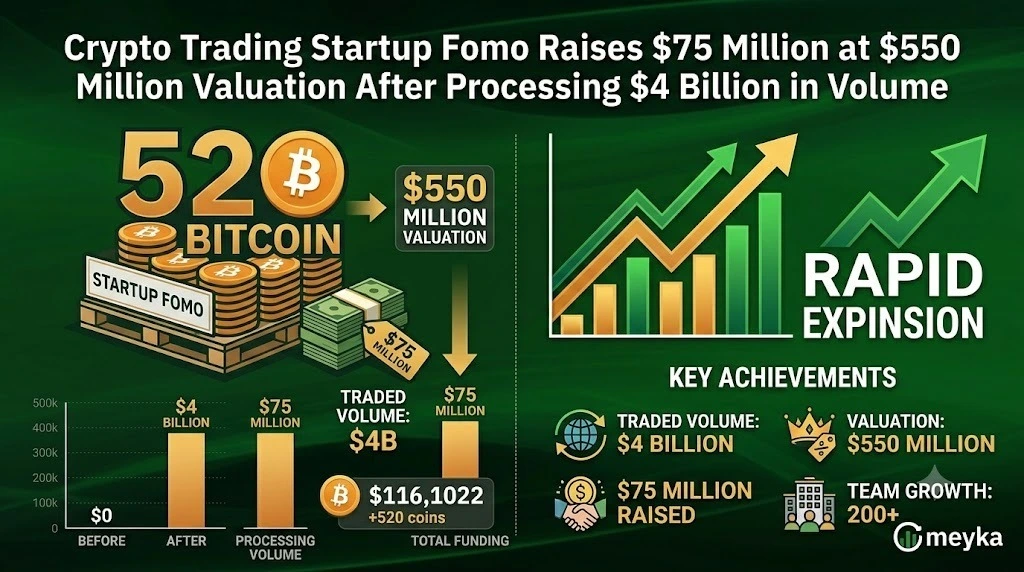 Fomo Raises $75 Million at $550 Million Valuation After Processing $4 Billion in Crypto Volume