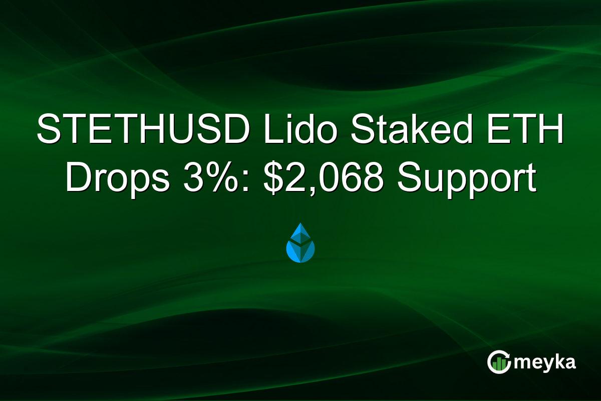 STETHUSD Lido Staked ETH Drops 3%: $2,068 Support
