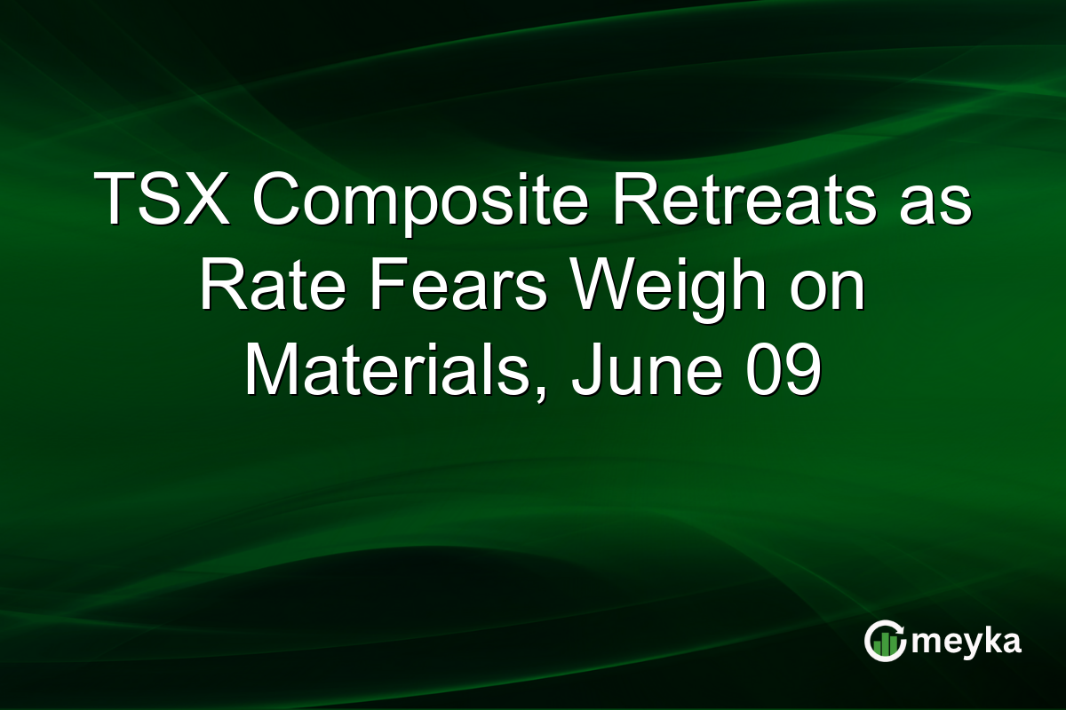 TSX Composite Retreats as Rate Fears Weigh on Materials, June 09