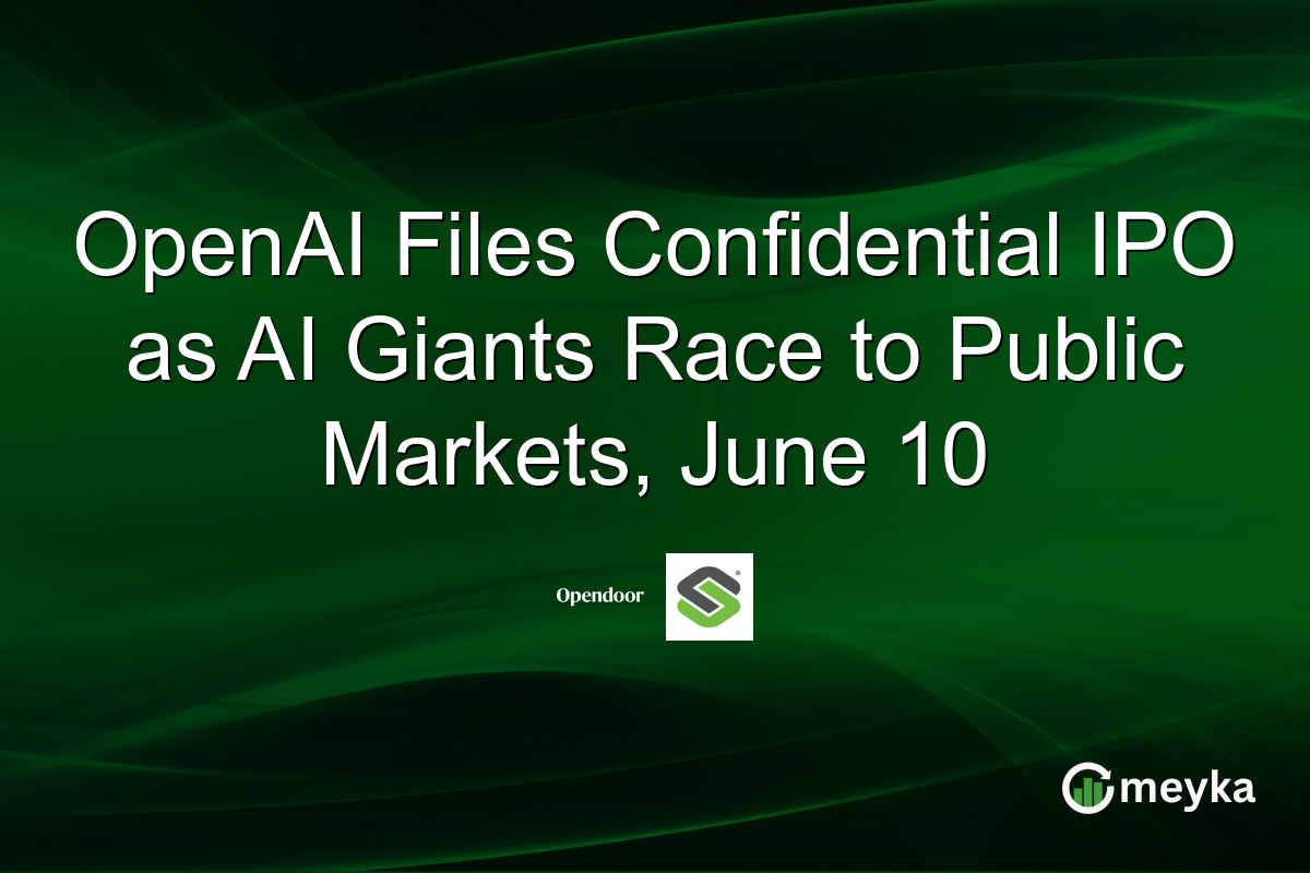 OpenAI Files Confidential IPO as AI Giants Race to Public Markets, June 10