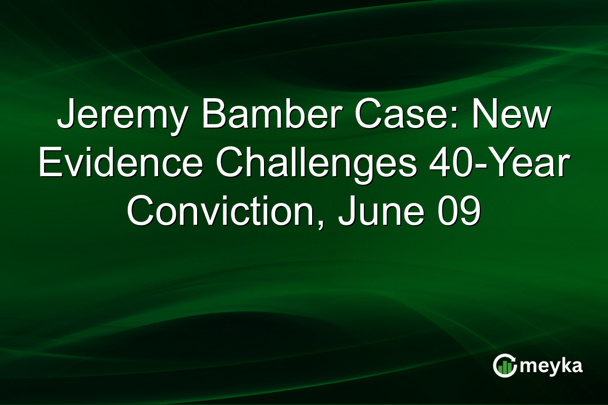 Jeremy Bamber Case: New Evidence Challenges 40-Year Conviction, June 09