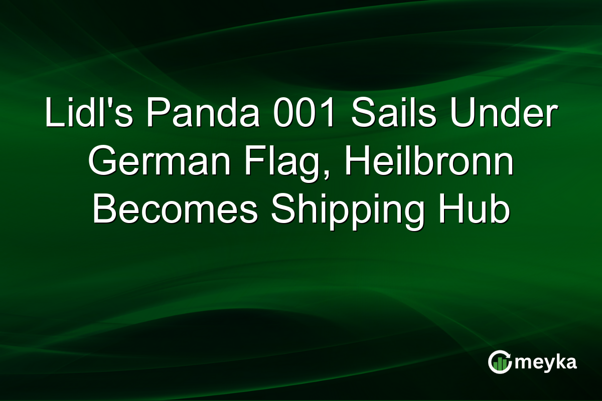 Lidl’s Panda 001 Sails Under German Flag, Heilbronn Becomes Shipping Hub