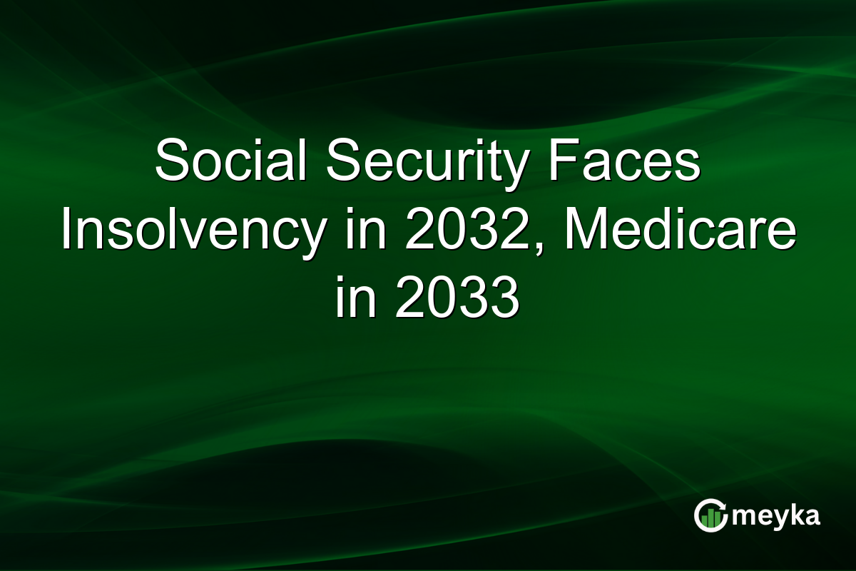Social Security Faces Insolvency in 2032, Medicare in 2033