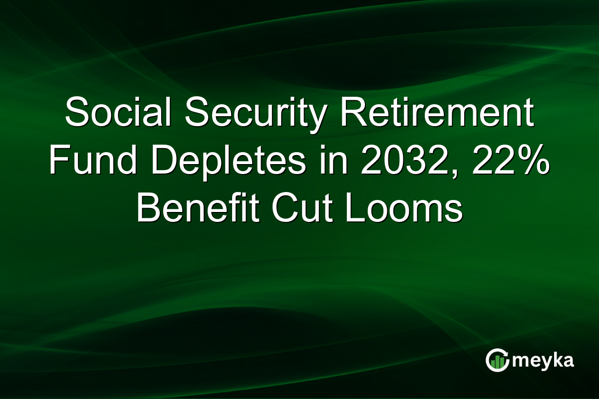 Social Security Retirement Fund Depletes in 2032, 22% Benefit Cut Looms