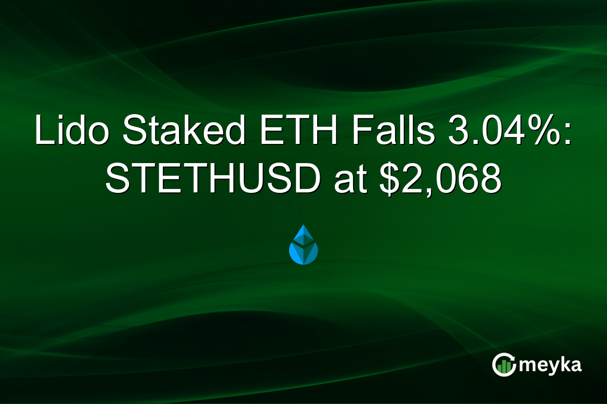 Lido Staked ETH Falls 3.04%: STETHUSD at $2,068