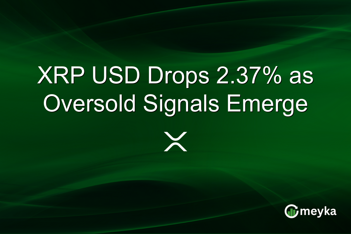XRP USD Drops 2.37% as Oversold Signals Emerge