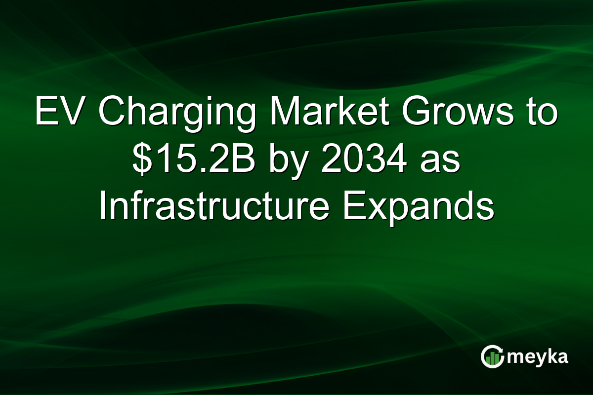 EV Charging Market Grows to $15.2B by 2034 as Infrastructure Expands