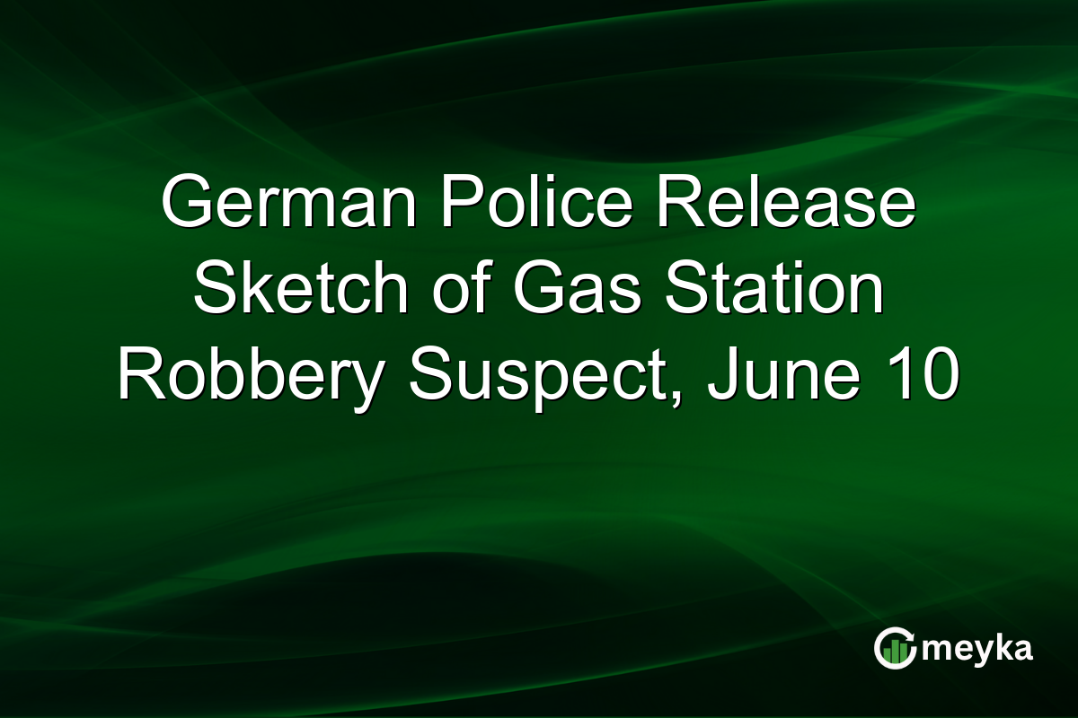 German Police Release Sketch of Gas Station Robbery Suspect, June 10