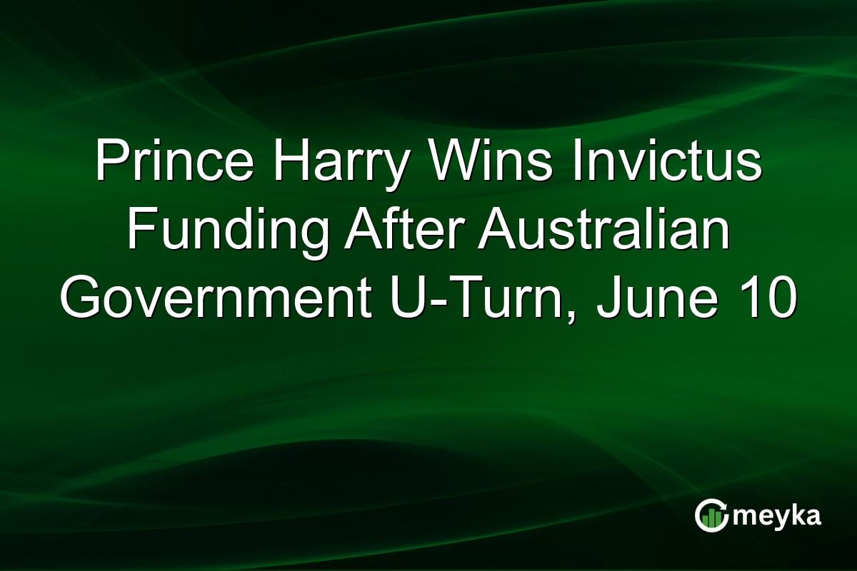 Prince Harry Wins Invictus Funding After Australian Government U-Turn, June 10