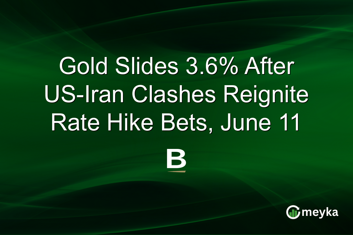 Gold Slides 3.6% After US-Iran Clashes Reignite Rate Hike Bets, June 11