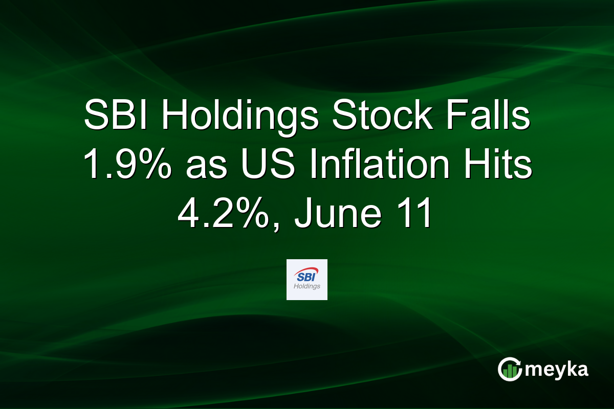 SBI Holdings Stock Falls 1.9% as US Inflation Hits 4.2%, June 11
